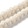 Natural Lava Rock Dyed Beads Strands X-G-Z036-B01-04-1