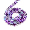 Synthetic Moonstone Beads Strands G-F143-8mm-05-2