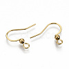 304 Stainless Steel French Earring Hooks STAS-S111-004G-NR-2