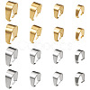 80Pcs 8 Styles 304 Stainless Steel Snap On Bails STAS-TA0006-24-2