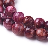 Natural Thulite Beads Strands G-D0006-C16-6mm-3