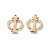 304 Stainless Steel Charms STAS-K215-09G-2