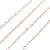 Ion Plating(IP) 304 Stainless Steel Textured Dapped Chains CHS-D004-02RG-3