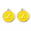Golden Plated Alloy Enamel Charms X-ENAM-S118-09Z-2