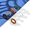 Natural Agate Rings RJEW-S042-04-B-2