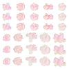 200Pcs Flower & Butterfly Resin Cabochons CRES-TA0001-89F-2