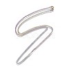 PVD Vacuum Plating 304 Stainless Steel Curb Chain Necklaces NJEW-L162-01A-M-2