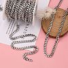 Tarnish Resistant Men's Jewelry Making 201 Stainless Steel Curb Chains CHS-A003B-1.8mm-4