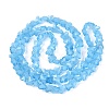 Opaque Glass Beads Strands GLAA-N073-01F-2