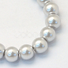 Baking Painted Pearlized Glass Pearl Round Bead Strands HY-Q003-6mm-62-2