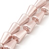 Electroplated Shell Pearl Beads Strands BSHE-G027-06-2