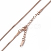 Ion Plating(IP) 304 Stainless Steel Round Snake Chain Necklace for Men Women NJEW-K245-012D-2