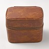 Cowhide Leather Watch Storage Zipper Boxes with Velvet Inside CON-WH0094-44A-1