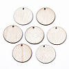 Unfinished Natural Poplar Wood Pendants LS-WOOD-S045-108-1