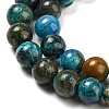 Natural Chrysocolla Beads Strands G-P503-10MM-05-4