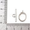 Oval Brass Toggle Clasps KK-G548-35P-4