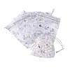 Heart Printed Organza Bags OP-R022-10x12-03-1