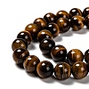 Natural Tiger Eye Round Bead Strands G-P072-33-10mm-3