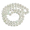 Transparent Electroplate Glass Beads Strands EGLA-N002-34C-B04-2