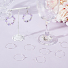 100Pcs 316 Surgical Stainless Steel Wine Glass Charms Rings STAS-BBC0005-97B-4