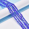 Handmade Evil Eye Lampwork Round Bead Strands LAMP-L055-4mm-15-4