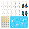 1Pc Irregular Geometric Pendant Silicone Mold DIY-TA0005-88-1