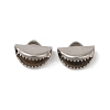 Non-Tarnish 304 Stainless Steel Ribbon Crimp Ends STAS-C080-05A-P-1