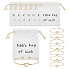 8Pcs Iron Heart Open Cuff Bangle for Women BJEW-WR0001-04A-1