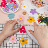 36Pcs 6 Colors Towel Embroidery Style Cotton Iron on/Sew on Patches DIY-GO0002-60-4