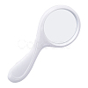 ABS Plastic Curved Handle Handheld Magnifier AJEW-L073-05-1