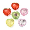 Fruit Theme Printed Transparent Acrylic Beads AC-CBA36B6-07-1
