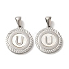 304 Stainless Steel Pendants STAS-I204-U-P-1