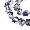 Electroplate Glass Beads Strands EGLA-T021-21I-3