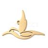304 Stainless Steel Pendants STAS-R116-02G-1