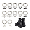 12Pcs 6 Styles Bat Alloy Shoes Charms HJEW-PH01975-7
