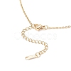 Brass Micro Pave Clear Cubic Zirconia Pendant Necklace NJEW-JN05390-03-5