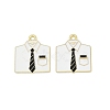 Father's Day Alloy Enamel Pendants ENAM-V001-03D-G-1