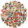 50Pcs Christmas Eve Theme Cartoon Paper Stickers DIY-P085-11-2