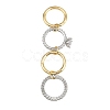 Brass Micro Pave Cubic Zirconia Plain Band Finger Rings for Women RJEW-P160-01F-G01-5