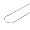 Ion Plating(IP) 304 Stainless Steel Serpentine Chain Necklace for Men Women NJEW-G076-01B-RG-3