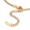 PVD Vacuum Plating 304 Stainless Steel Box Chain Necklaces NJEW-JN03232-3