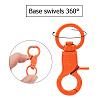 Baking Painted Alloy Swivel Keychain Clasp Findings KEYC-PH0001-34-4