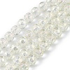 Transparent Electroplate Glass Beads Strands EGLA-F154-FR03-1
