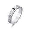 Brass Crushed Ice Pattern Finger Rings FS-WG1F485-06-1