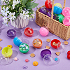 Plastic Round Vending Machine Egg Capsules LS-AJEW-WH0609-530B-4