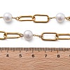 Ion Plating(IP) 304 Stainless Steel Oval Link Chain Necklaces for Women NJEW-P320-23G-5