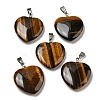Natural Tiger Eye Pendants G-G956-B71-FF-1