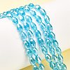 Glass Beads Strands X-GC6X9MMC20Y-AB-6