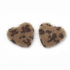 Faux Mink Fur Covered Cabochons WOVE-N006-12B-1