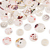 45Pcs 3 Style 4-Holes Shell Buttons BUTT-TA0001-27-3